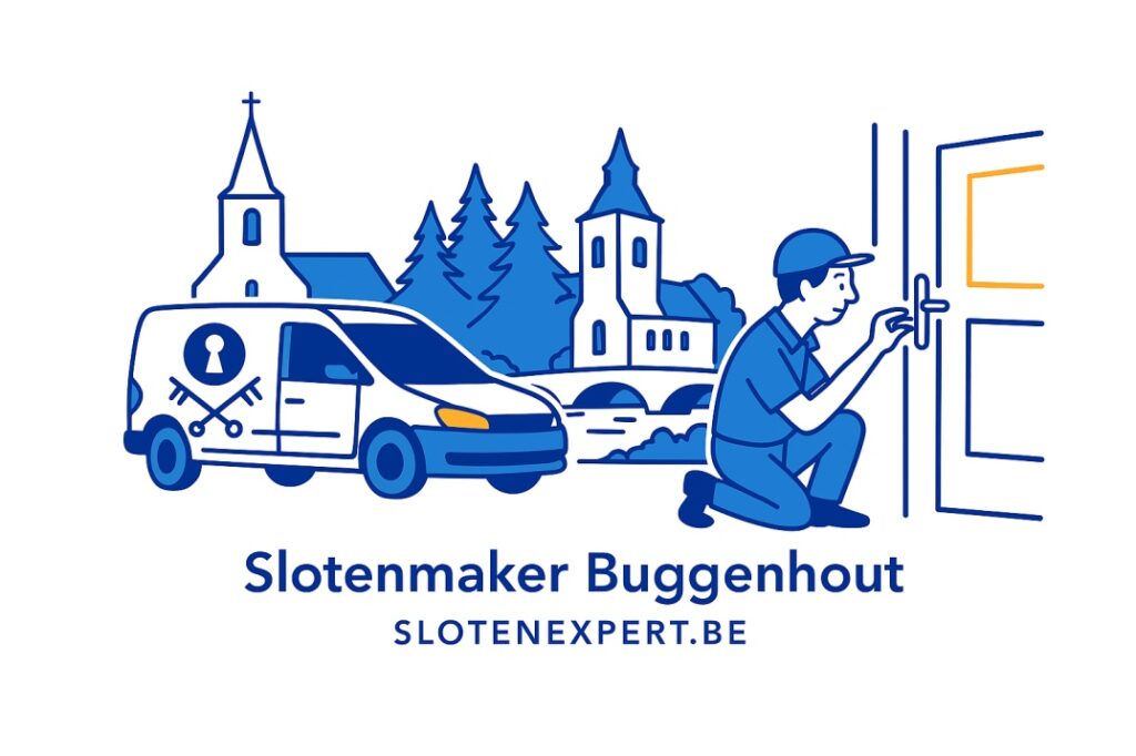 slotenmaker Buggenhout aan het werk